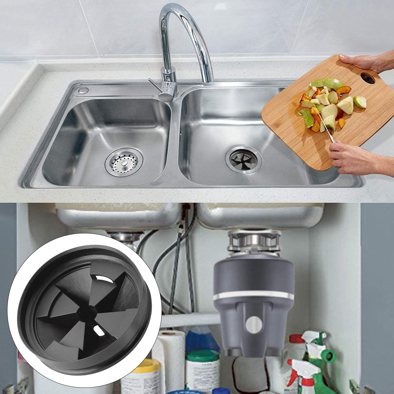 Yesbay Garbage Stopper Heatresistant Antisplash Rubber Universal Sink