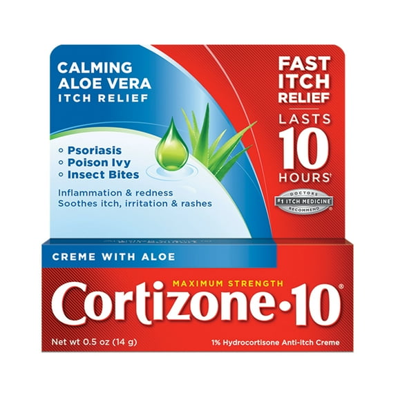 Cortizone 10 Maximum Strength, Anti Itch Crème (0.5 Oz)