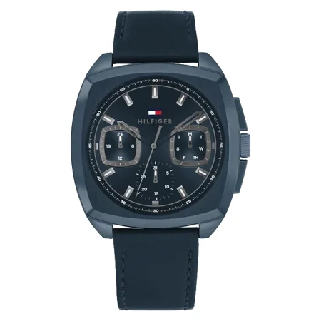 Tommy Hilfiger Apollo Chronograph 1710558 Blue Dial & Leather Strap Mens Watch