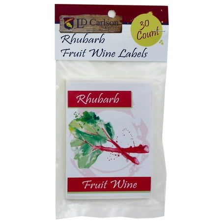 Rhubarb Fruit Wine Labels