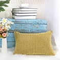 thumbnail image 4 of Unique Bargains Housse de Coussin Décorative en Velours Côtelé Doux à Rayures en Velours, 4 of 9