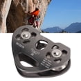 thumbnail image 1 of Polea De Tranvía Dual, Polea Portátil Con Tirolesa Rotación Sin Esfuerzo Para La Escalada De Roca, 1 of 7