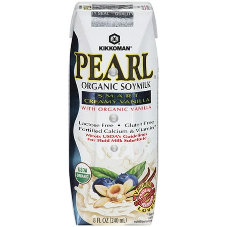 Wonder Soy Milk - Pearl, Organic Soymilk Smart Creamy Vanilla, 8 fl oz. (24 Count)