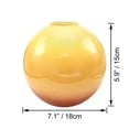 thumbnail image 2 of FSLiving 1-Pack 7.1" Gradient Orange Glass Round Lamp Shade Replacement, Globe Glass Lampshade Cover, DIY Torchiere Shade Decorative for Pendant Light Table Lamp Swag Ceiling Lamp Wall Sconce, 2 of 5