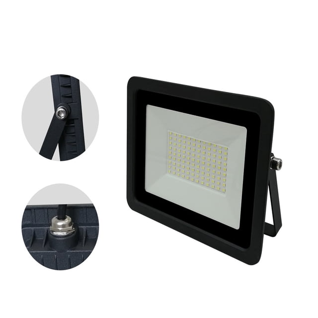 Projecteur LED 10W 20W 30W 50W 100W Lampe Étanche IP68 Réflecteur LED Extérieur, Facile à Installer