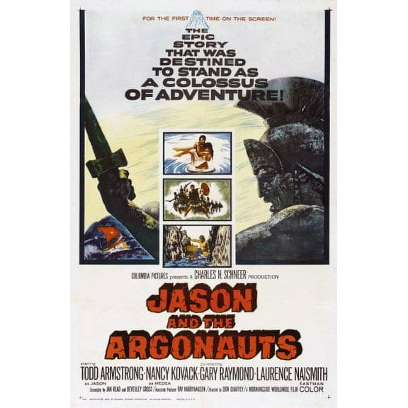 Jason And The Argonauts Movie poster 12x16 Print on Metal Sign 12in x 16in Square Adults Z Posters