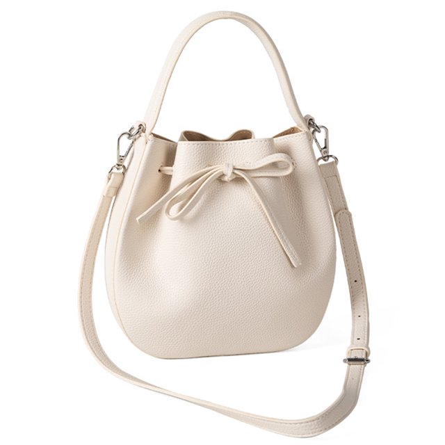 Bolso Bandolera Sencillo Cruzado Elegante para Mujer Bolsos Tipo Cubo PU Gran Capacidad