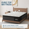 thumbnail image 2 of 12 Inch Queen Mattress Gel Memory Foam and Individually Pocket Innerspring Hybrid Mattress Queen Bed Mattress in a Box Black&White with Motion Isolation & Strong Edge Support & Pressure Relief, 2 of 11