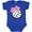 Royal Blue, variant on Inktastic Volleyball with Pink Bow Boys or Girls Baby Bodysuit