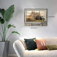 thumbnail image 2 of Rustic Old Barn Canvas Wall Art Farmhouse Barn Family Decor Print Paintings Country Scenery in Fake Window Pictures Modern Home Artwork Decor For Living Room Kitchen Bathroom Framed 12x16, 2 of 6