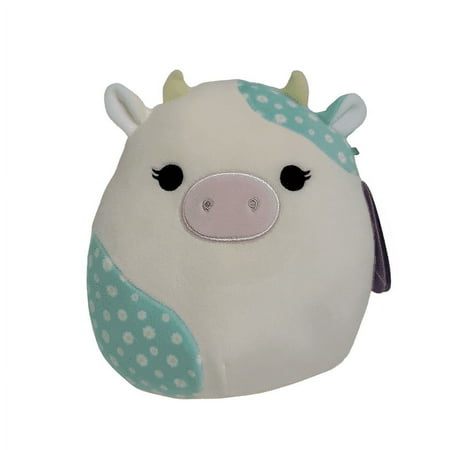 UPC: 0196566152762 | Squishmallows Official Kellytoys Plush 8   Belana the Floral White and Blue Cow Easter Edition