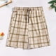 thumbnail image 1 of Ceisia Men's Gift Relaxed Knee-Length Plaid Casual Shorts Soft Elastic Waist Drawstring Summer Multi-Color, 1 of 9