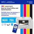 thumbnail image 2 of Impresora Brother INKvestment MFC-J4555DW inalámbrica a color, 2 of 8