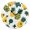 Black, variant on Pineapple Geometric Pattern Wall Clock 10in Round Artistic Oil Painting Home Decor Desk Table Clock