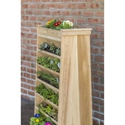 YardCraft Vertical Cedar Wall Planter, Chemical-Free, 24 W x 48 H x 16 D