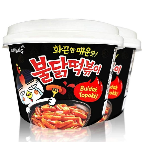 Buldak Tteokbokki 2Pack Korean SE33 Rice Cake Instant Korean Snack Tteok Tteokbokki Rice Cake 떡볶이 (Spicy)