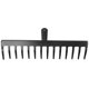 thumbnail image 3 of Rastrillos de acero de 14 dientes, prácticos accesorios para rastrillos, herramientas de limpieza para jardinería doméstica (negros, sin mango, estilo aleatorio), 3 of 7