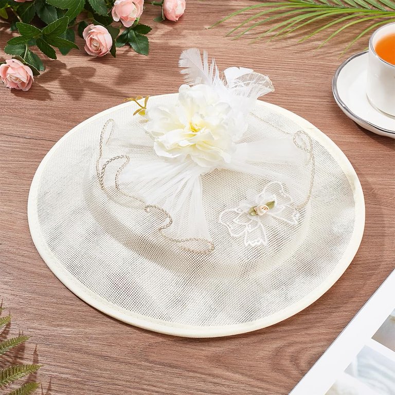 Hat Fascinator Base 11.8x10.9x0.8inch Imitation Linen Cloth  display picture 2