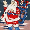 thumbnail image 3 of Santa Golfing (Black) Necktie Mens Tie, 3 of 3
