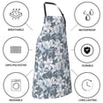 thumbnail image 5 of Pofeuu Lilies Flowers Print Waterproof Apron with Pockets Adjustable Cooking Aprons Kitchen Bib for Baking Household Cleaning, 5 of 8