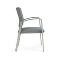 thumbnail image 2 of Newport Reception Waiting Room Healthcare Guest Chair / Silver Steel / Gray, 2 of 5