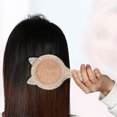 thumbnail image 5 of 1pc Women Cat's Ears Air Cushion Hair Brush for Straight Curly Thick Hair Brown ABS TPR, 5 of 6