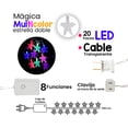 thumbnail image 4 of Serie Decorativa Navideña Importadora La Merced Luz Led Azul/Verde 20 Focos 3 mts, 4 of 4