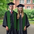 thumbnail image 7 of Haiem Buffalo Plaid Green Black Pattern Graduation Stole 2024 | Premium Satin Sash for Graduation Ceremony, 7 of 7