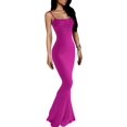 thumbnail image 1 of ORUYROP Robe Maxi Moulante pour Femmes Aguichant à Bretelles Spaghetti Sans Manches Moulante Longue 2023, 1 of 7