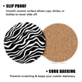 thumbnail image 3 of BaHomeck Drink Coasters Set of 4 with Holder zebra skin pattern Water Absorbent Ceramic Coasters Tabletop Protection,Suitable for Various Cup ,Home Decor, 3 of 4
