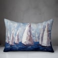 thumbnail image 3 of Creative Products Blue Painted Sailboats 14x20 Indoor / Outdoor Pillow, 3 of 3