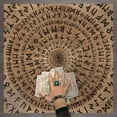 thumbnail image 5 of EXCIXING Divinations Card Table Cloth Tapestry Rune Pattern Tarot Card Tablecloth, 5 of 9