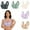 5PCS Gray+Green+Beige+Purple+Khaki, variant on XFLWAM Seamless Push Up Bras for Older Women Wireless Posture Correcting Bra with Support Bra for Seniors Full Coverage Everyday Bra