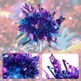 thumbnail image 3 of Unique Bargains 2 Pcs Cheerleader Poms Poms Wrist Flower Wings Cheerleading Practice Poms Blue Purple, 3 of 5