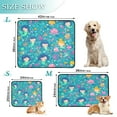 thumbnail image 3 of Qxltty Cartoon Mermaids Blue Pattern Cat litter Pads Pet Set of 2 Diaper Mats Center Anti-leakage Layer Absorbent Soft and Comfortable, 3 of 7