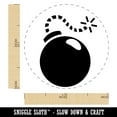 thumbnail image 2 of Cartoon Bomb with Fuse Self-Inking Rubber Stamp Ink Stamper - Lime Green Ink - Medium 1 Inch, 2 of 7