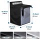 thumbnail image 3 of 1pc Washer Dryer Cover Set, Portable Washing Machine Cover, 420D Dustproof Front Load Dryer Cover Waterproof Washer Covers For Outside Top Load With Zipper, 3 of 4