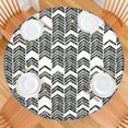 thumbnail image 2 of Versatile Bohemian Round Tablecloth, Floral Design with Elasticized Edge for 52-56 Inch Tables, Premium Quality, 2 of 7