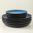 thumbnail image 6 of Stone Lain Albie Stoneware 32 Piece Dinnerware Set, Service for 8, Blue & Black, 6 of 11