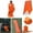 🔥 Orange_Hot#1154, variant on Emergency Sleeping Bag Thermal Insulation | Lightweight Polyethylene Survival Sack | Retains 90% Body Heat | Orange High-Visibility | Outdoor Camping Hiking Gear | 200x91cm | 1 Pack Reusable