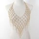 thumbnail image 1 of Luxury heavy-duty diamond-filled shiny geometric chest chain high-end fashion, 1 of 2