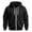JU Black, variant on JUSLIO Mens Hoodies with Pockets Hooded Sweatshirts Zipper Long Sleeve Hoodies