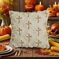 thumbnail image 7 of Decorations Couch Pillow Covers Cushion Cover Cozy Boho Farmhouse Cushion Cover with Tassels Soft Accent Pillowcase Decorative Linen Fringe Throw Pillow Covers, 7 of 7
