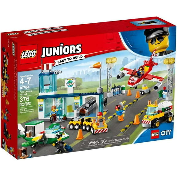 Pre-Owned LEGO Juniors City Central Airport 10764 (376 Pieces) Toy Set