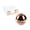 Rose Gold, variant on Rose Gold Magnetic Paper Clip Holder 3x3 Sticky Note Holder Set, Clear Acrylic Post a Note Dispenser and Paperclip Holder include 100 paper clips for Desktop Accessories Organizers (Rose Gold)