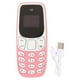 thumbnail image 1 of El teléfono más pequeño del mundo, manos libres, Bluetooth, marcador, tarjeta SIM dual, desbloqueado, GSM 2 en 1, mini teléfono móvil rosa, 1 of 14