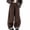 Brown, variant on SROBPTY Teens Girls Fall Winter Pants Solid Straight Wide Leg