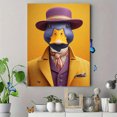 thumbnail image 3 of Qisvanset Dapper Duck Canvas Wall Art 15.75x11.81 INCHES, 3 of 7