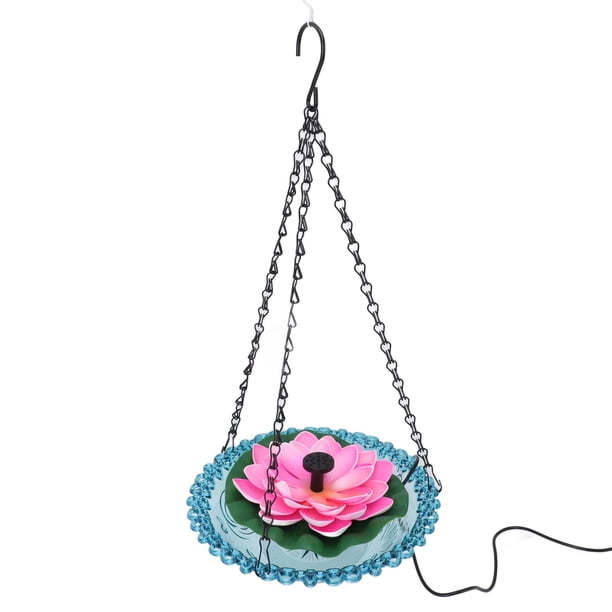 Fuente Colgante Para De Pájaros Con Bomba De Fuente Solar, Lavabo Multifuncional, Bomba De Fuente De Agua Con Energía Solar Para Bebedero De De Colibrí