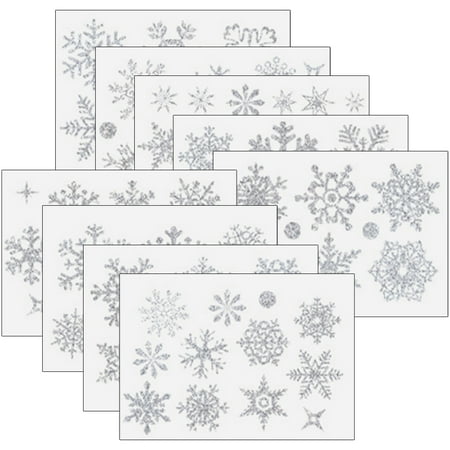 

HOMEMAXS 1 Set of Christmas Decorations Snowflakes Electrostatic Stickers Window Glass Christmas Stickers